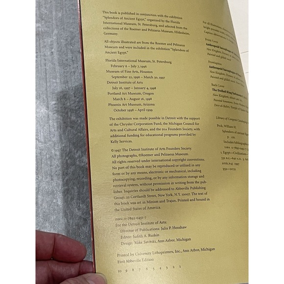 Splendors of Ancient Egypt The Detroit Institute Of Arts 1997 First Abbeville Ed - Picture 8 of 9